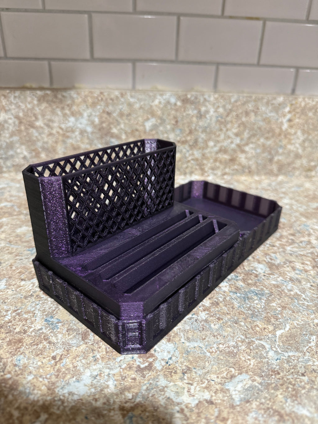 Desk organizer and phone stand